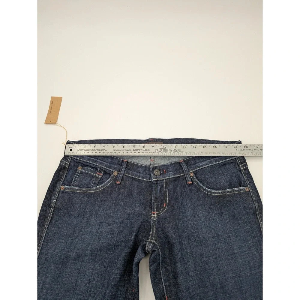 James Cured by Seun‎ Hitch Low-Rise Flare Jeans in Atlantic Wash USA Size 33 Y2K
